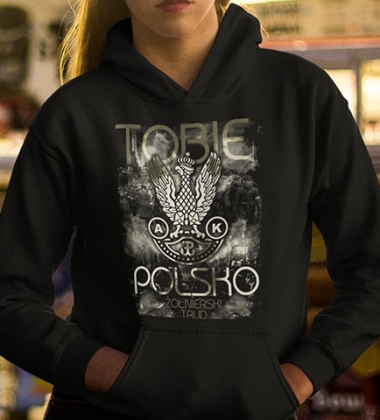 Damska bluza z kapturem TOBIE POLSKO